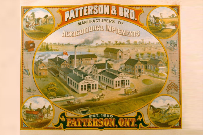 Old poster for Patterson and Brothers