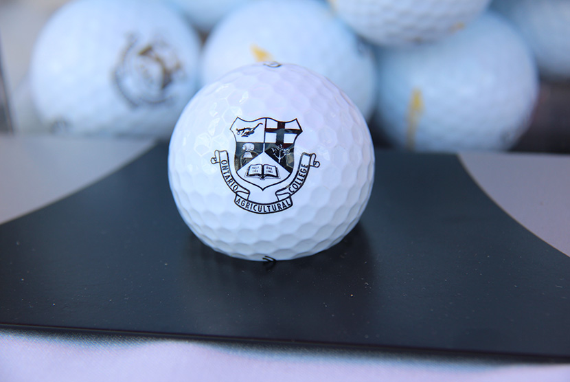 golf ball with oac logo