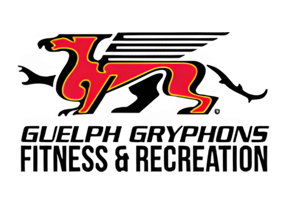 Guelph Gryphon Fitness logo with a stylized gryphon 